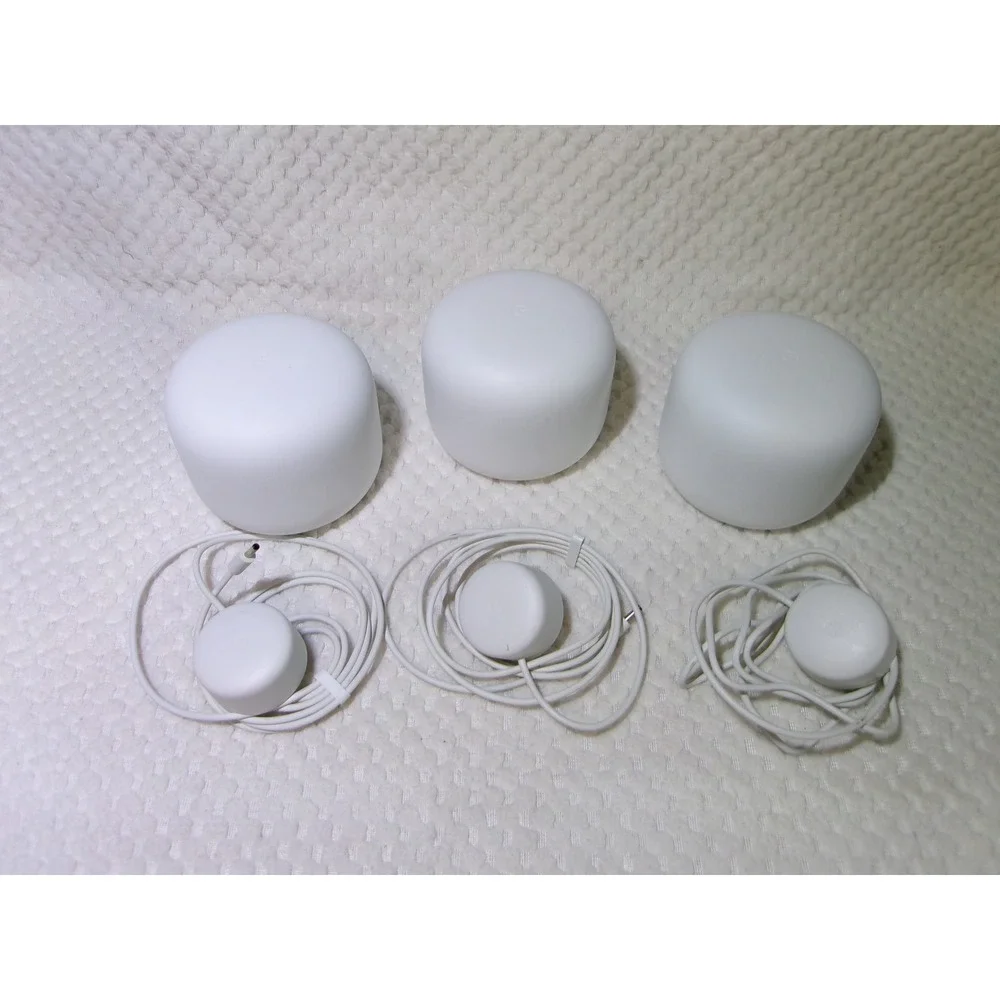 Google Nest Wifi AC2200 Mesh Router 3 Pack White Model H2D with Power Adapters